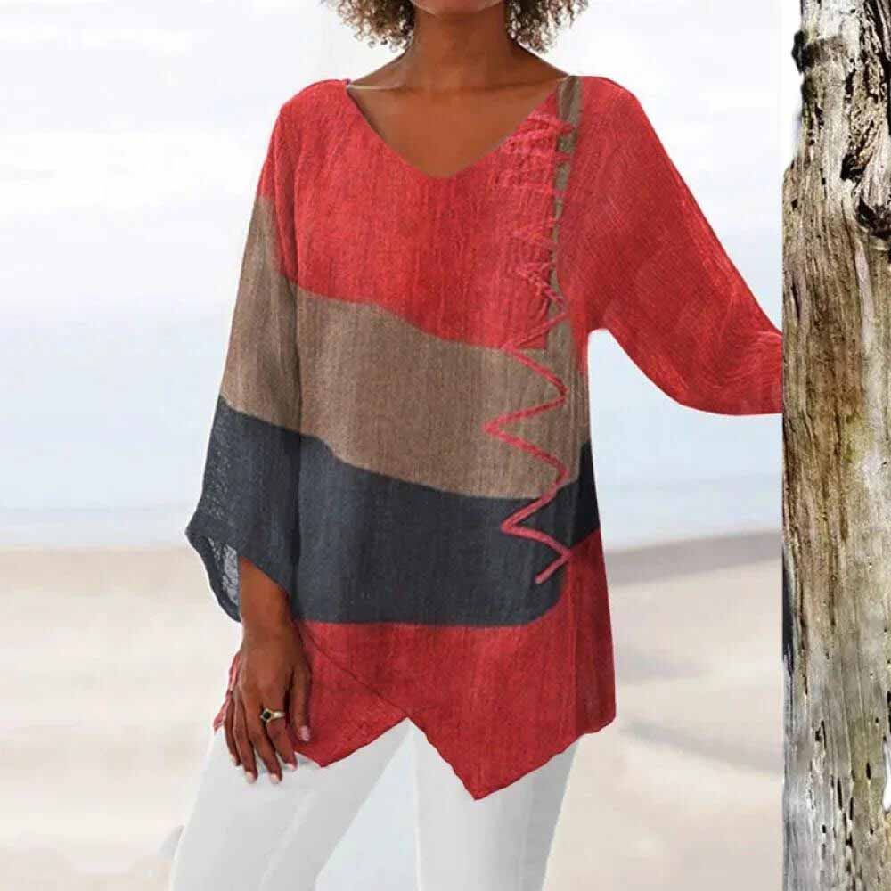 Eveloria Damen Bluse Langärmlig Lockere Passform - Eveloria