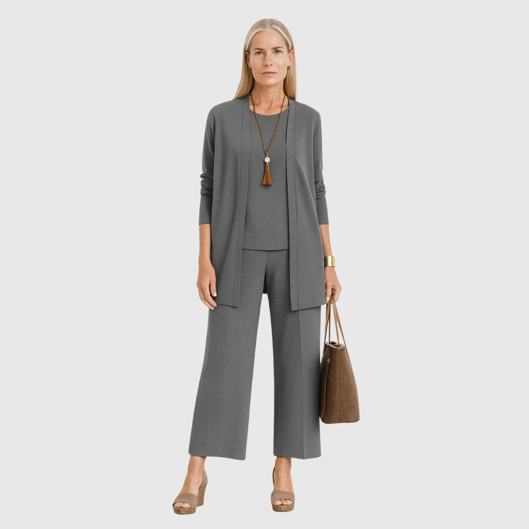 Damen Minimalistisches Lounge Set 3-teilig - Eveloria