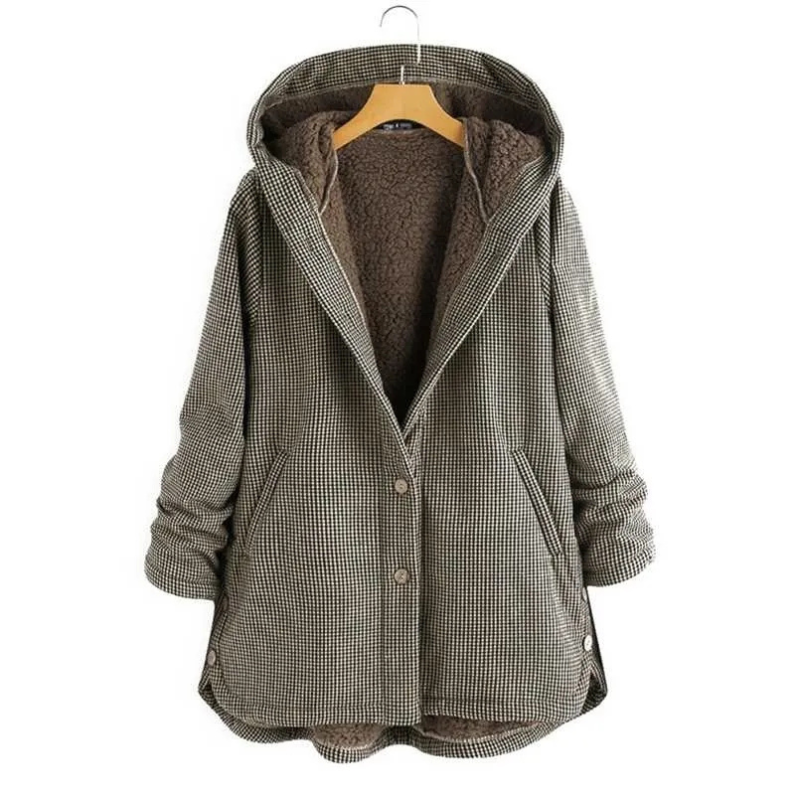 Eveloria Damen Winterjacke Gefüttert Mit Kapuze