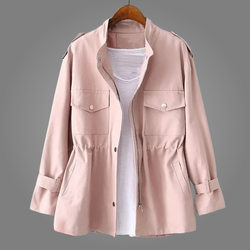 Damen Übergangsjacke Moderner Utility-Schnitt Vielseitig