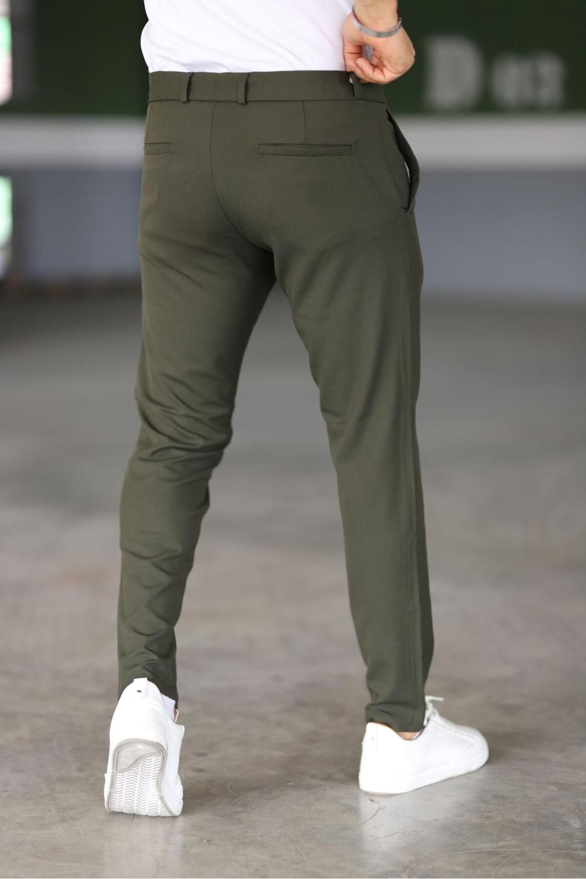 Malte Herren Chinos Slim Fit Dunkelgrün