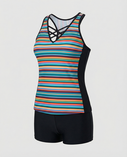 Eveloria Damen Tankini Badeanzug Elegantes Design
