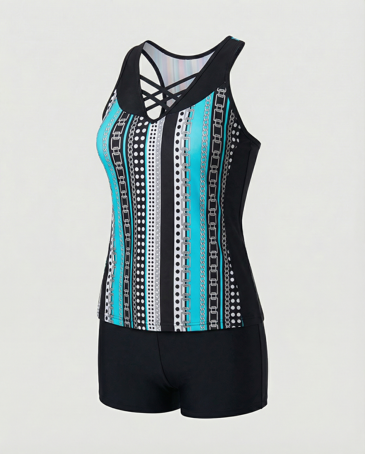 Eveloria Damen Tankini Badeanzug Elegantes Design