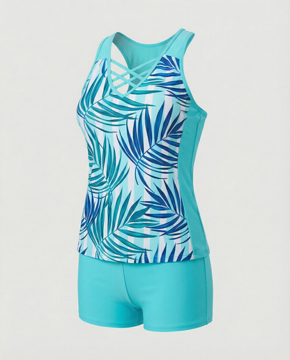 Eveloria Damen Tankini Badeanzug Elegantes Design