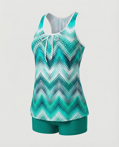 Eveloria Damen Tankini Badeanzug Elegantes Design