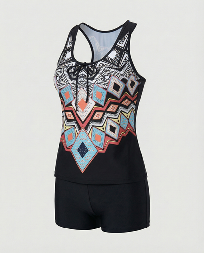 Eveloria Damen Tankini Badeanzug Elegantes Design