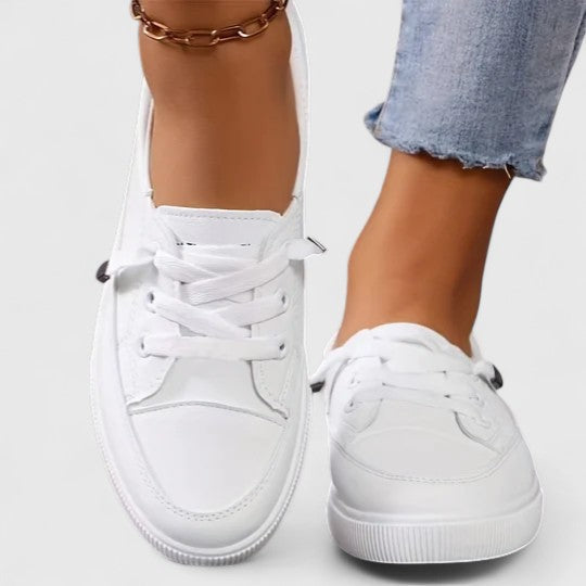 Damen Klassische Schnürsneaker Frühling Schwarz - Eveloria