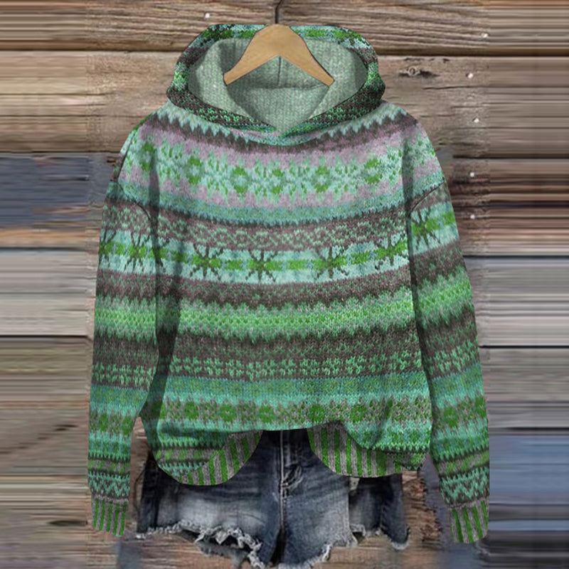Eveloria Damen Norwegerpullover Wärmeisolierend
