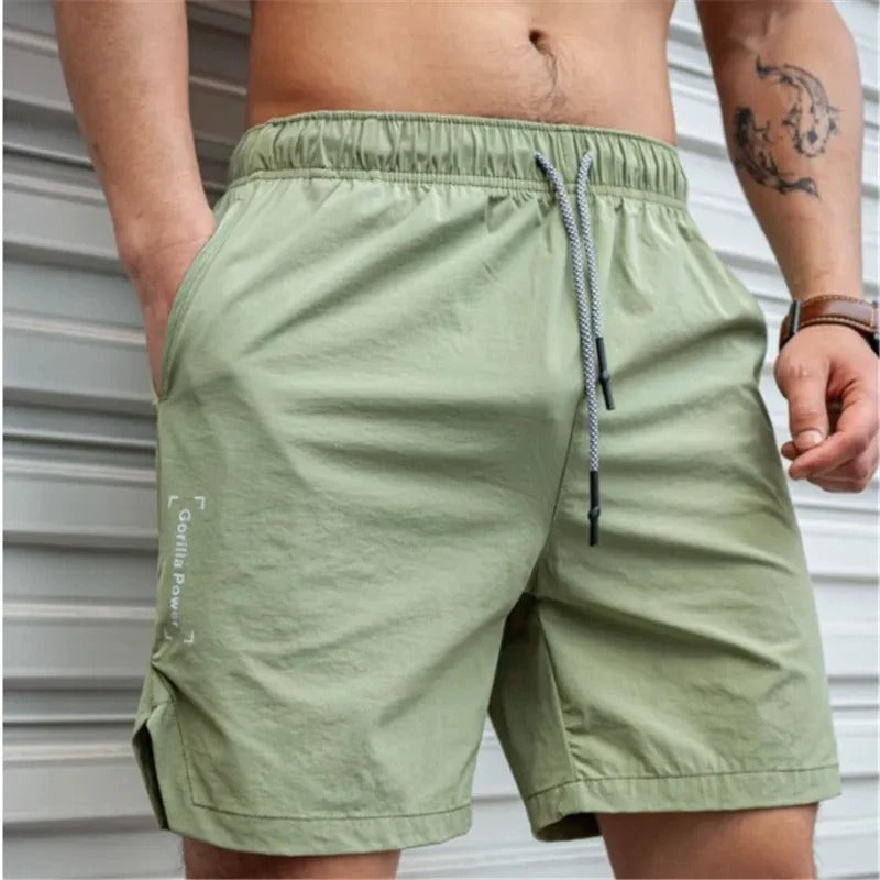 Eveloria Herren Badeshorts Atmungsaktiv Einfarbig mit Kordel - Eveloria