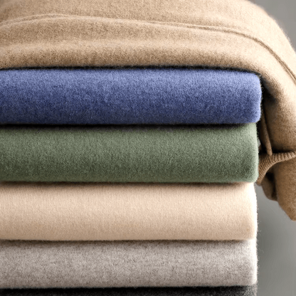 Herren Kaschmir Hoodie Weich Beige