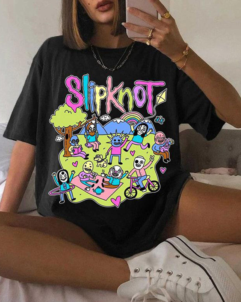 Eveloria Herren T-Shirt Slipknot Schwarz - Eveloria
