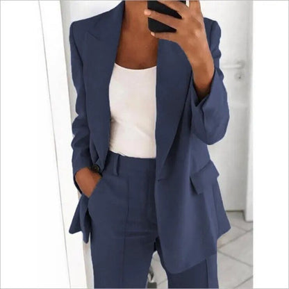 Damen Blazer-Set 2-teilig Zeitlos Modern