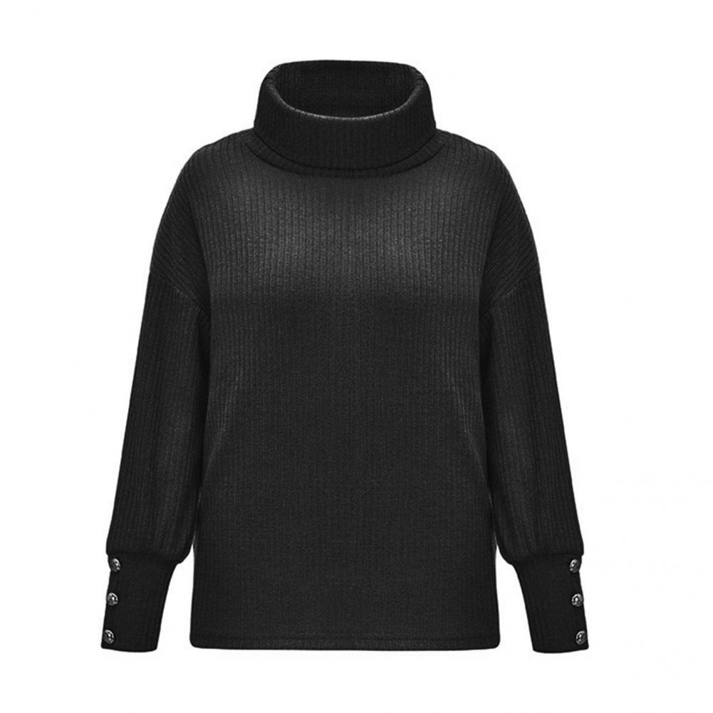 Damen Oversize-Pullover Rollkragen