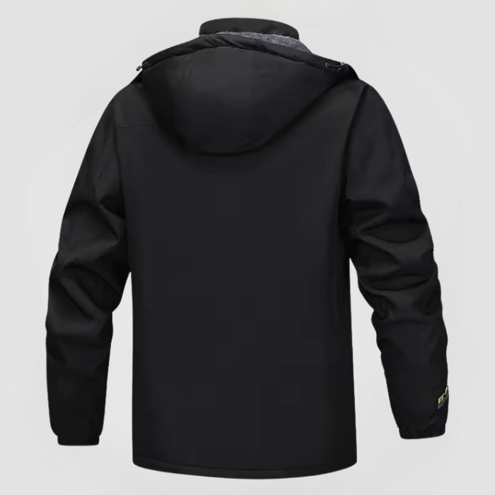 Herren Winterjacke mit Kapuze Reißverschluss
