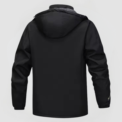 Herren Winterjacke mit Kapuze Reißverschluss