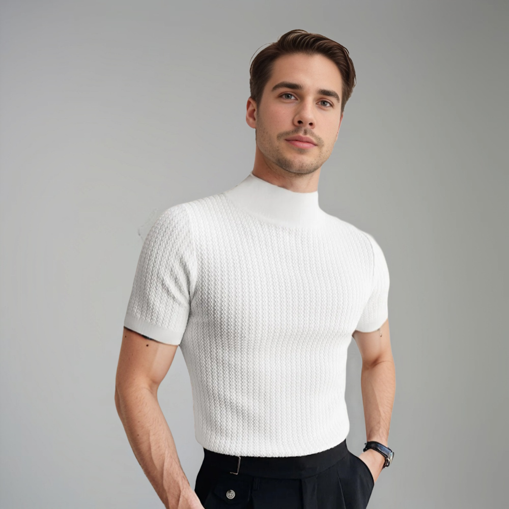 Paolo Herren Kurzarmshirt Slim Fit - Norvielle
