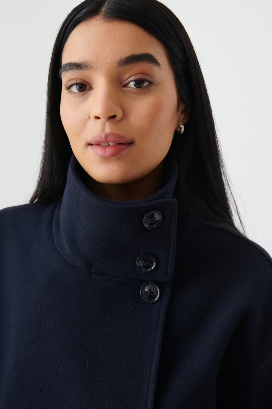 Damen Kurzjacke Stehkragen Elegantes Design