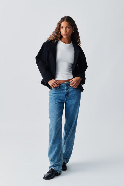 Damen Kurzjacke Stehkragen Elegantes Design