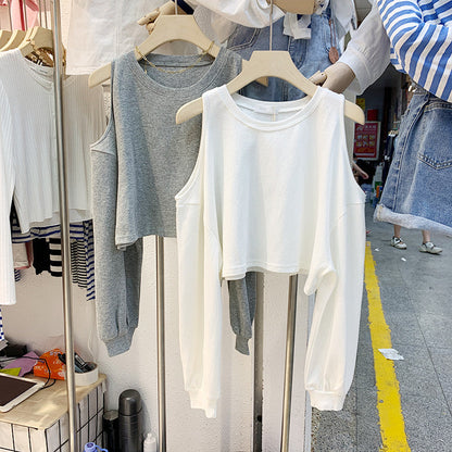 Damen Crop- Langärmlig Eveloria