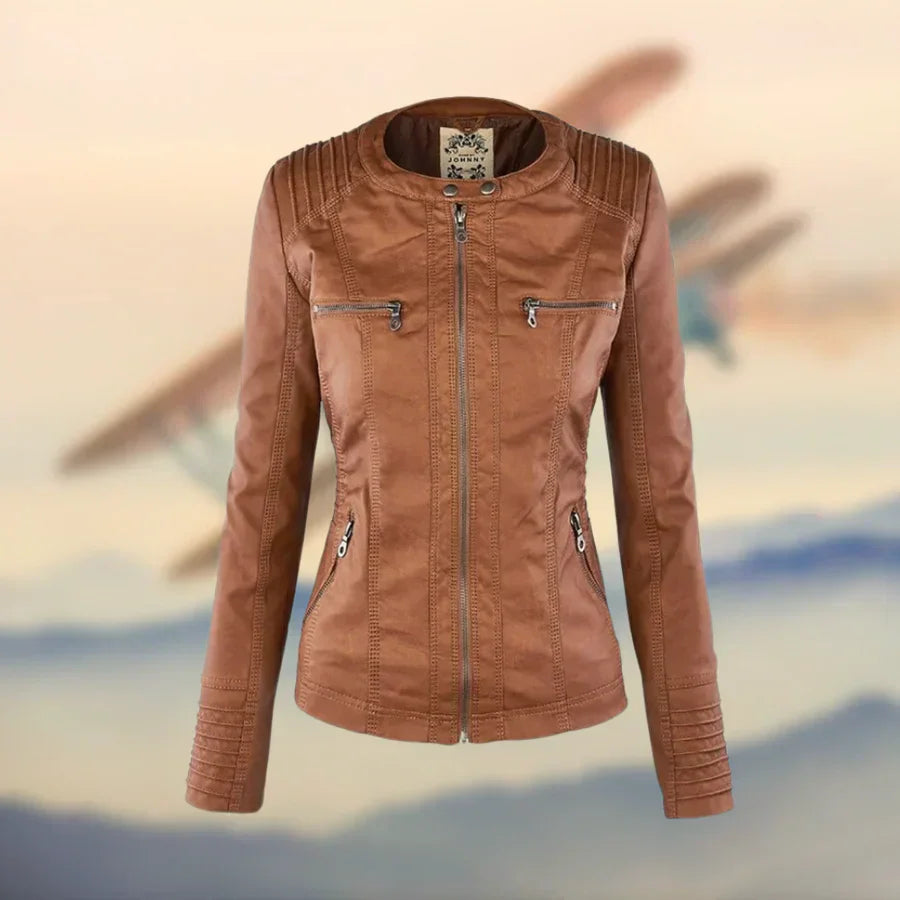 Damen Winterjacke Übergangsmodell Elegant Schwarz - Eveloria