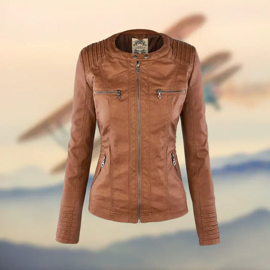 Damen Winterjacke Übergangsmodell Elegant Schwarz - Eveloria