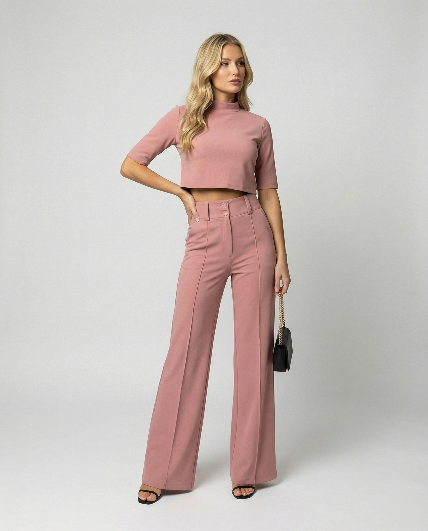 Eveloria Damen Herbst-Hosenset Tailliert Eleganz - Eveloria