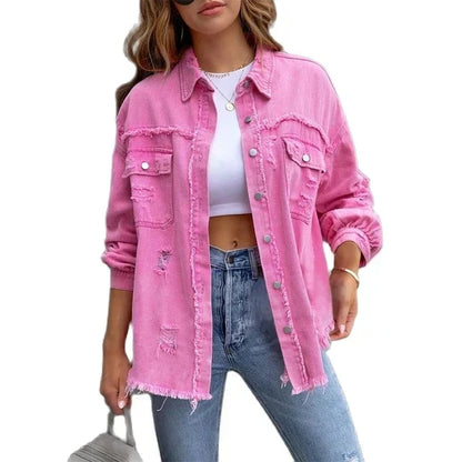 Damen Jeansjacke Zeitloser Stil Komfort