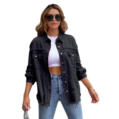 Damen Jeansjacke Zeitloser Stil Komfort