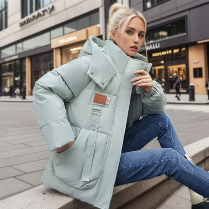 Eveloria Damen Pufferjacke Klassisch