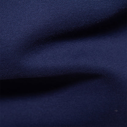 Herren Langarm Polo Shirt Klassischer Kragen Weiß