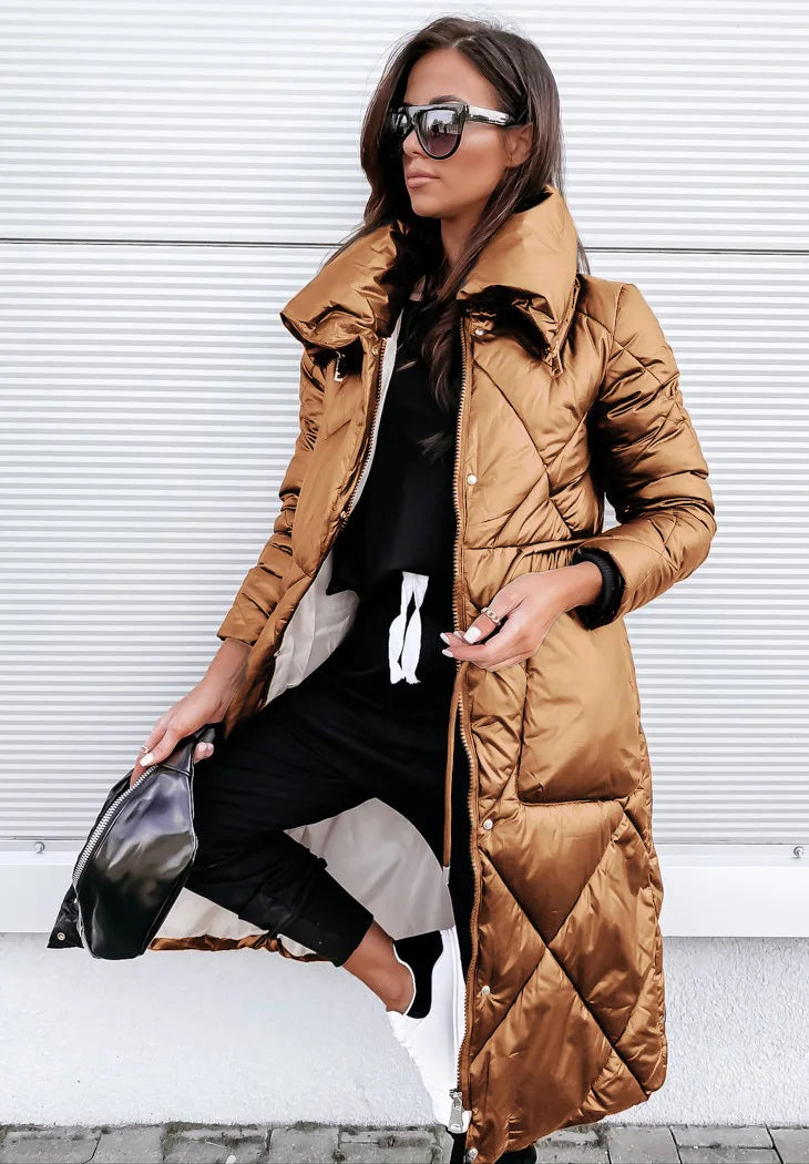 Eveloria Damen Gesteppte Parka Baumwolle