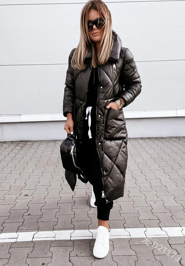 Eveloria Damen Gesteppte Parka Baumwolle