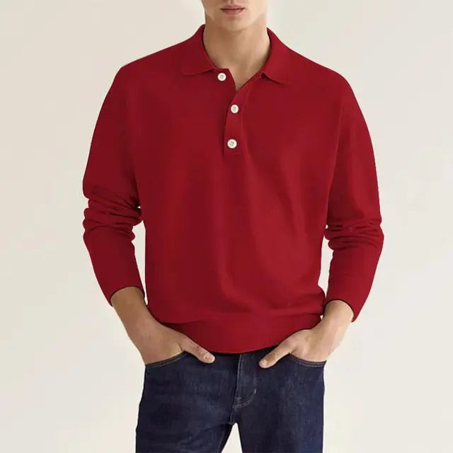 Eveloria Herren Pullover Langärmelig Niedriger Kragen