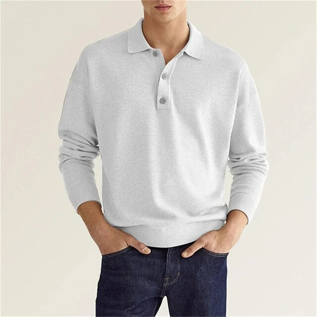 Eveloria Herren Pullover Langärmelig Niedriger Kragen - Eveloria