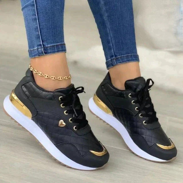Damen Plateau Turnschuhe Eveloria