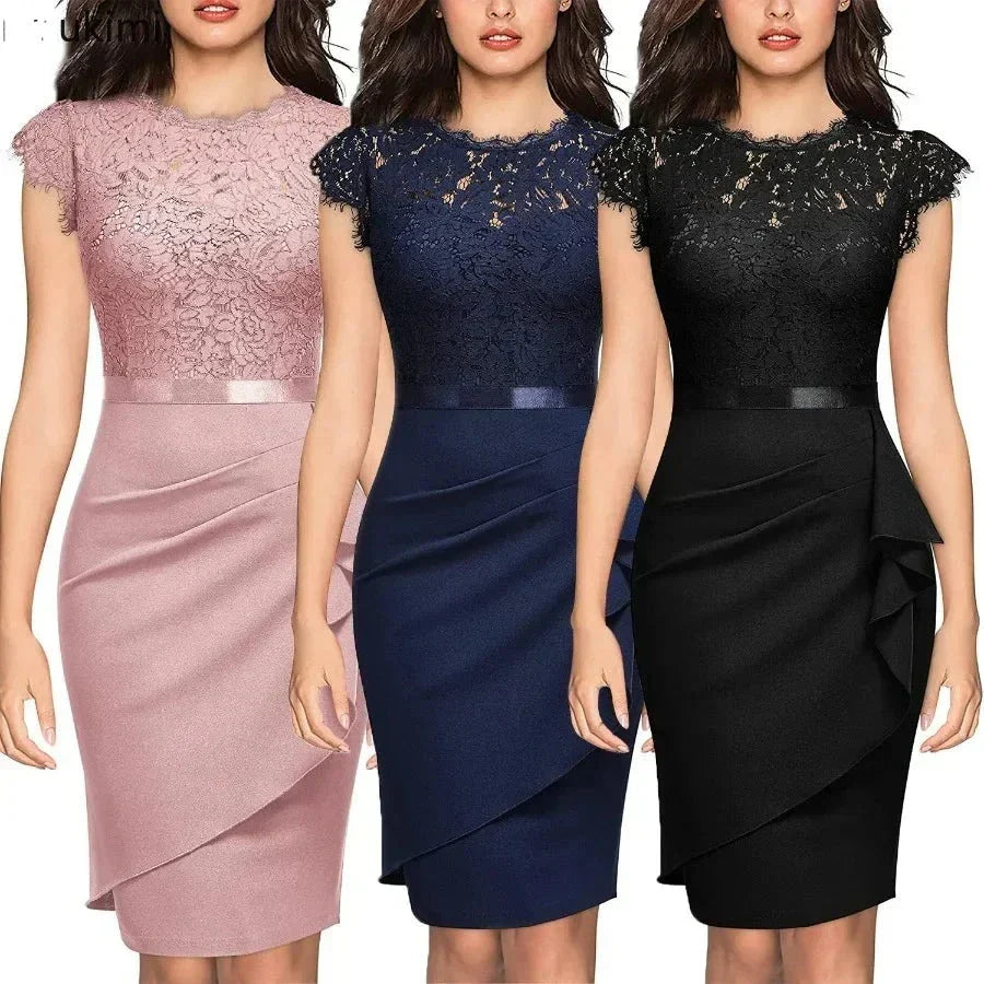 Eveloria Damen Spitzenkleid - Eveloria