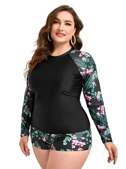 Eveloria Damen Badeanzug Zweiteilig UV-Schutz
