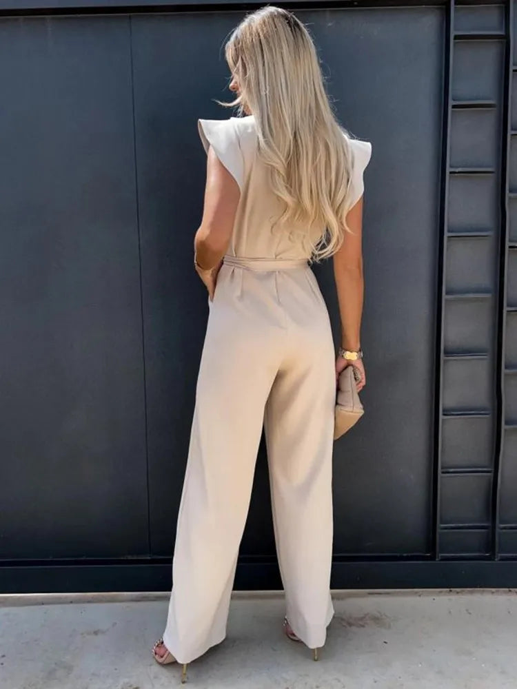 Eveloria Damen Jumpsuit Elegant Hochwertig
