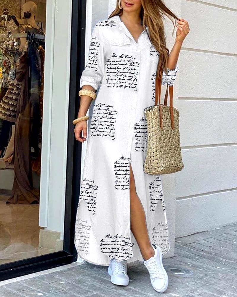 Eveloria Damen Hemdkleid