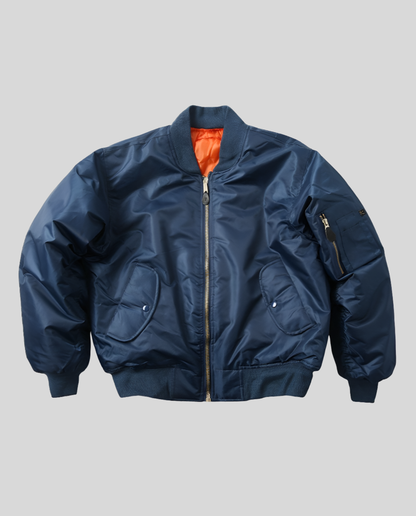 Damen Klassische Bomberjacke Leder