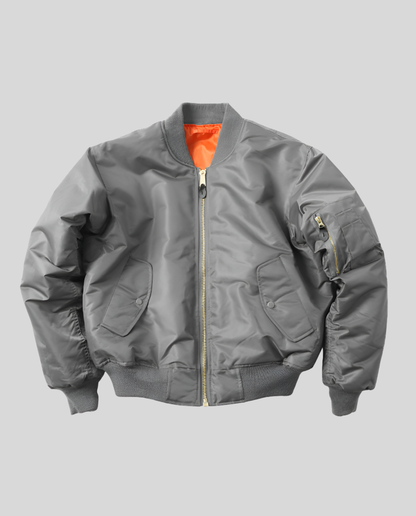 Damen Klassische Bomberjacke Leder