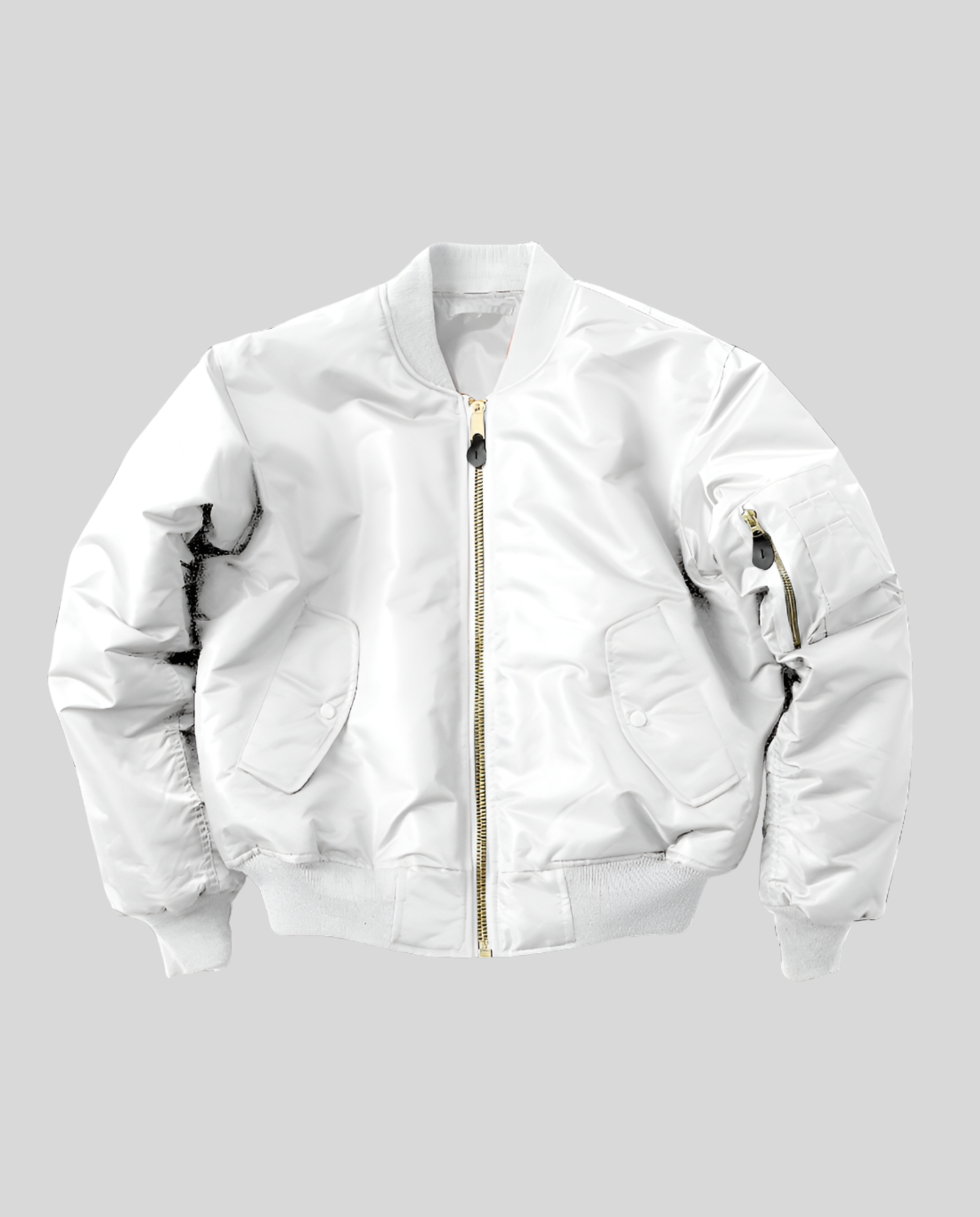 Damen Klassische Bomberjacke Leder
