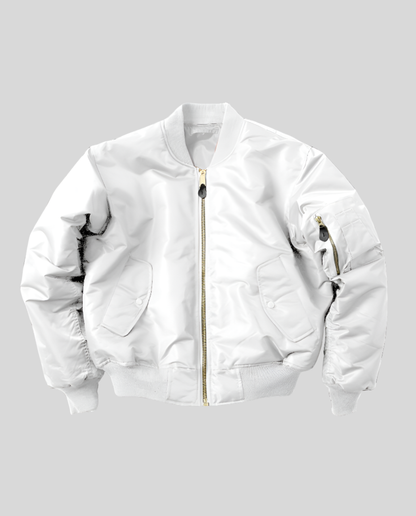 Damen Klassische Bomberjacke Leder
