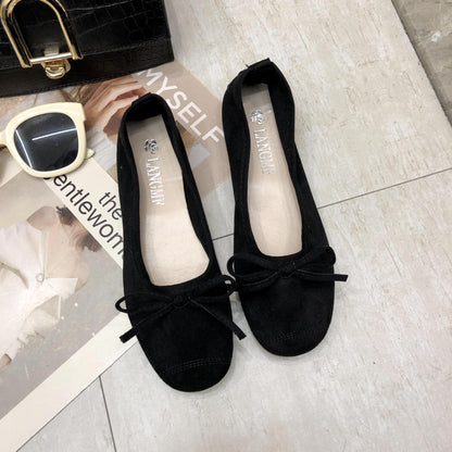 Damen Ballerinas Weiches Obermaterial Zartes Schleifen-Design Eveloria