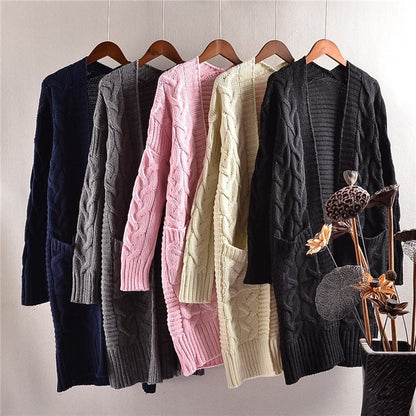 Damen Strickjacke Langärmlig Mit Taschen Eveloria