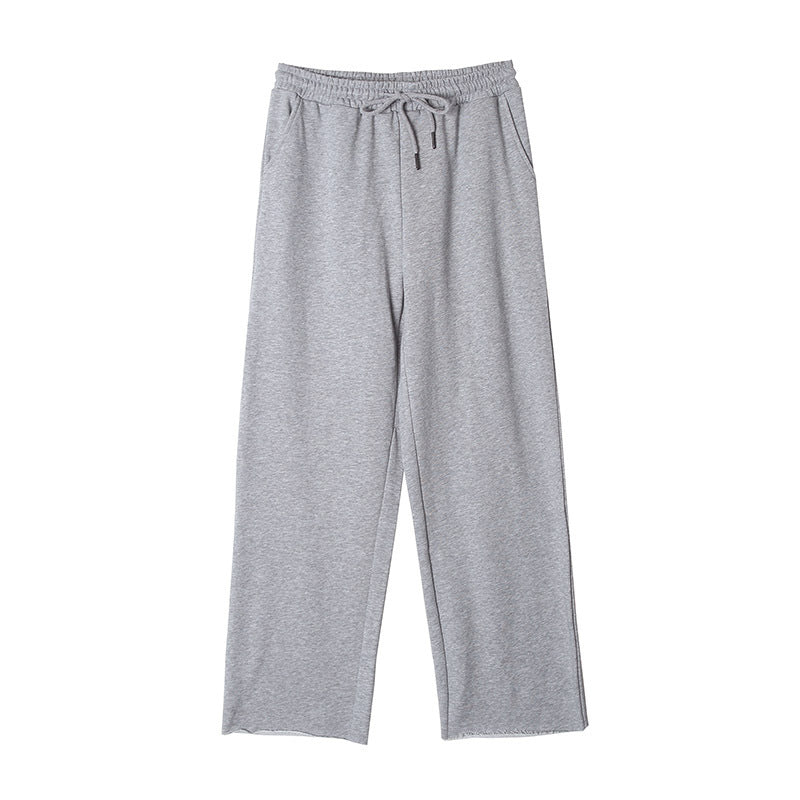 Damen Jerseyhose Elastischer Bund Weites Bein