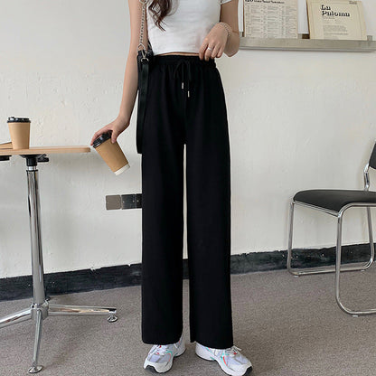 Damen Jerseyhose Elastischer Bund Weites Bein