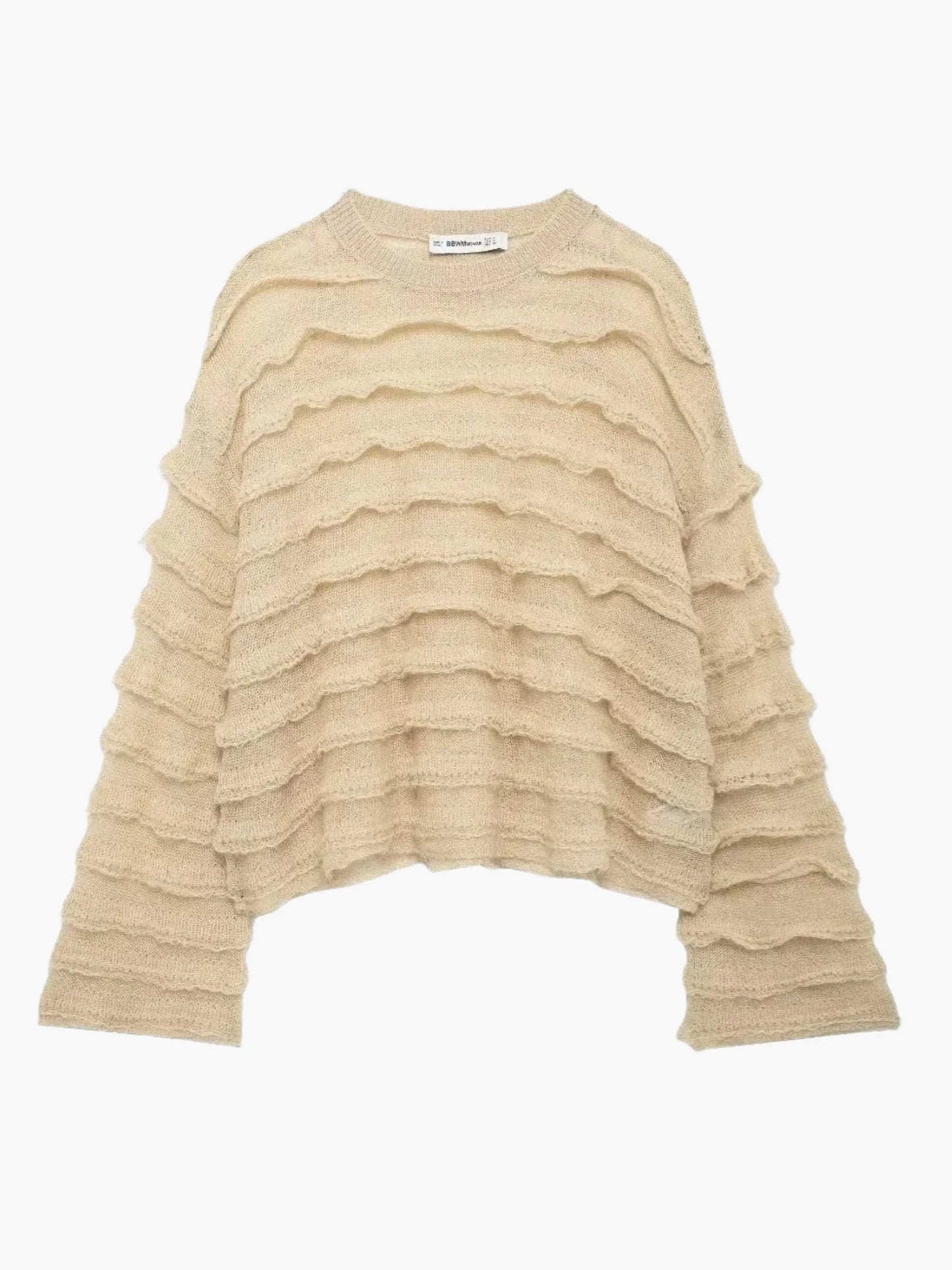 Damen Strickpullover Gemütlich Struktur - Norvielle