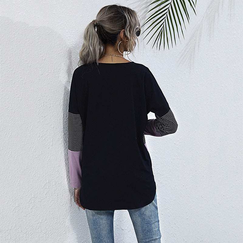 Eveloria Damen Strickjacke Knopfleiste Farbblock