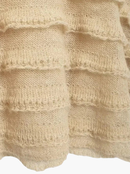 Damen Strickpullover Gemütlich Struktur